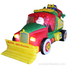 Regalos inflables de lujo de Santa Truck para Navidad